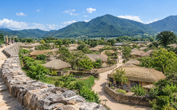 순천 낙안읍성 (AI 연출 이미지)