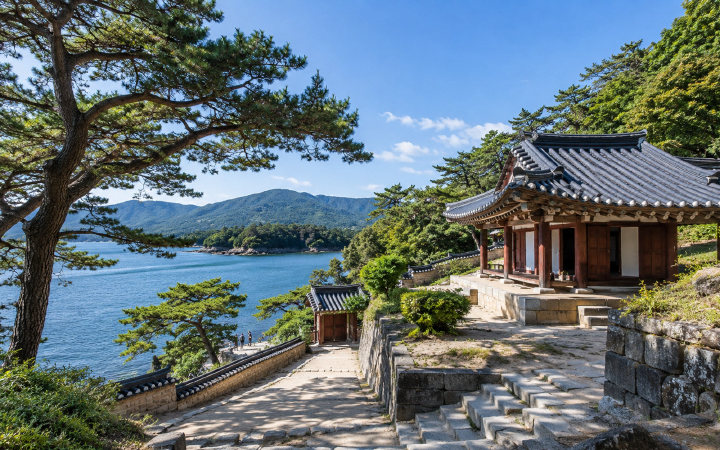 통영 한산도 제승당 (AI 연출 이미지)