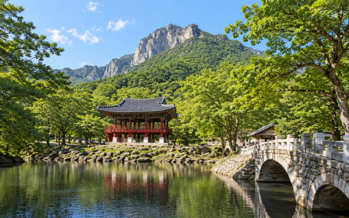 장성 백양사 (AI 연출 이미지)