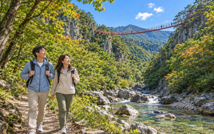 순창 강천산 (AI 연출 이미지)