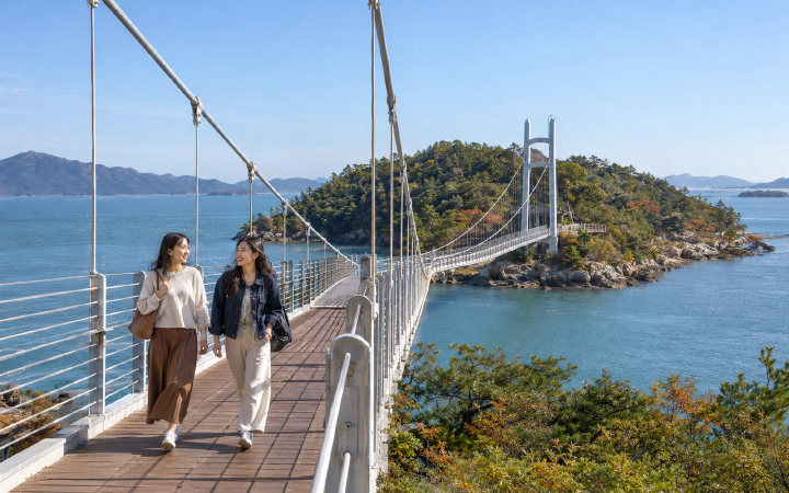 강진 가우도 출렁다리 (AI 연출 이미지)