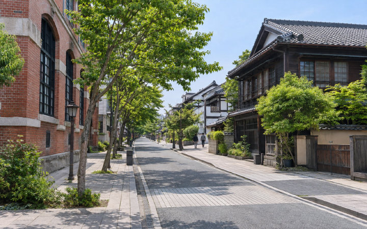 군산 근대문화거리 (AI 연출 이미지)