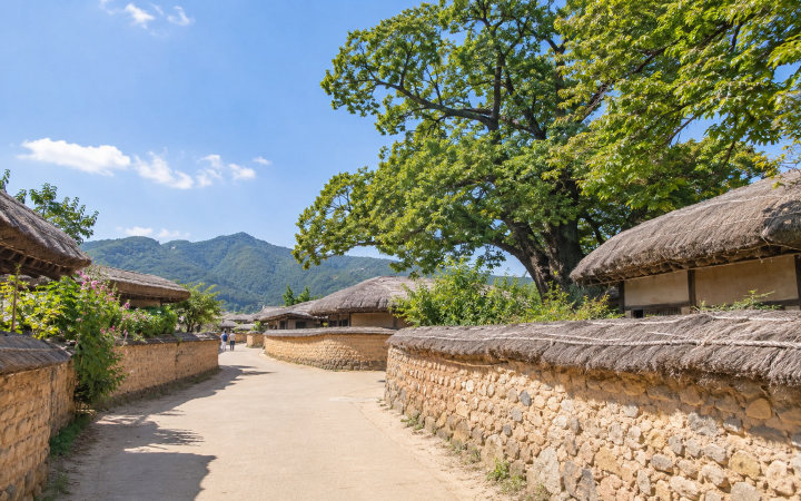 안동 하회마을 골목 (AI 연출 이미지)