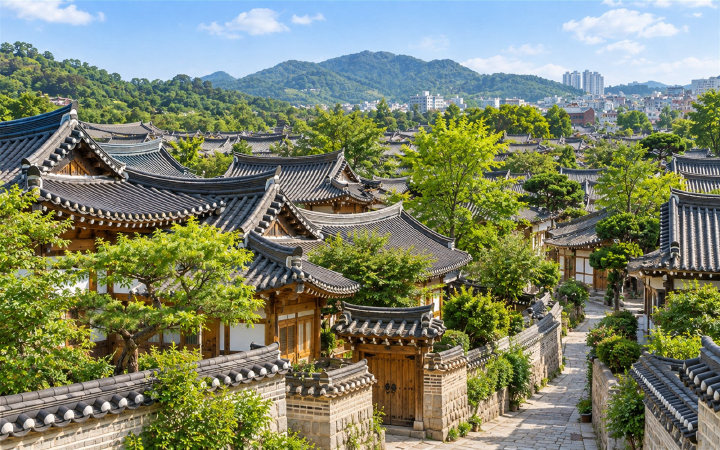 전주 한옥마을 (AI 연출 이미지)