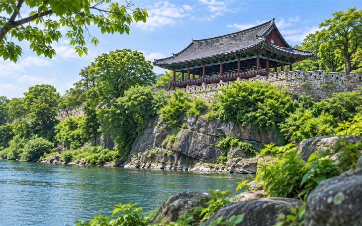 진주 촉석루 (AI 연출 이미지)