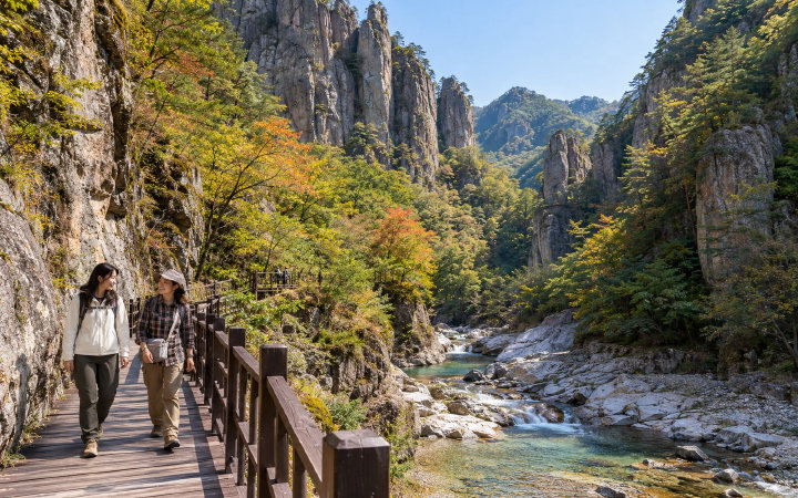 청송 주왕산 (AI 연출 이미지)