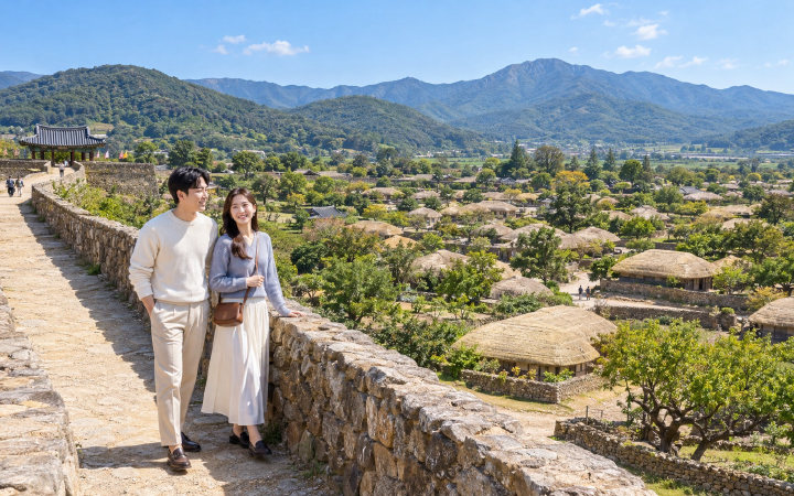 순천 낙안읍성 (AI 연출 이미지)