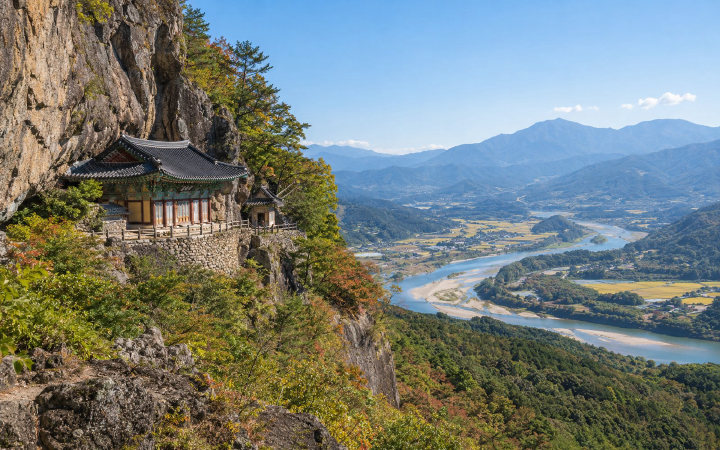 구례 사성암 (AI 연출 이미지)